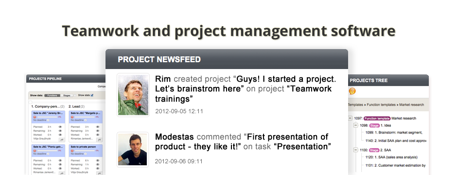 BeeDo projects, pipeline, teamwork software